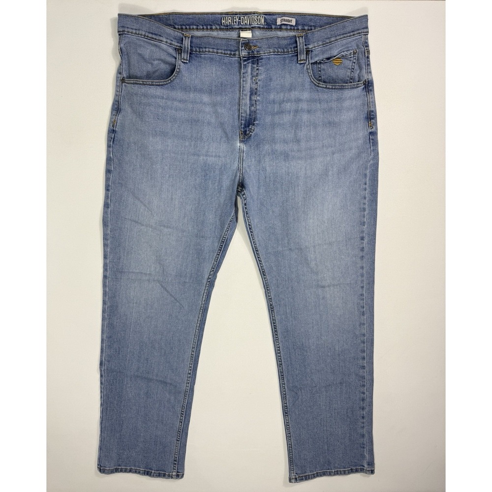 Harley-Davidson Jean Men 42x32 (44x32) Biker Blue Denim Straight Leg Classic